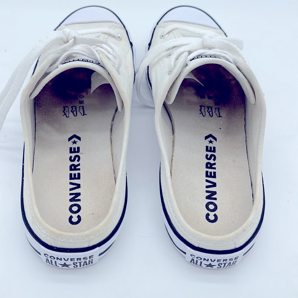 Converse White Canvas Sneakers - Picture 6 of 9